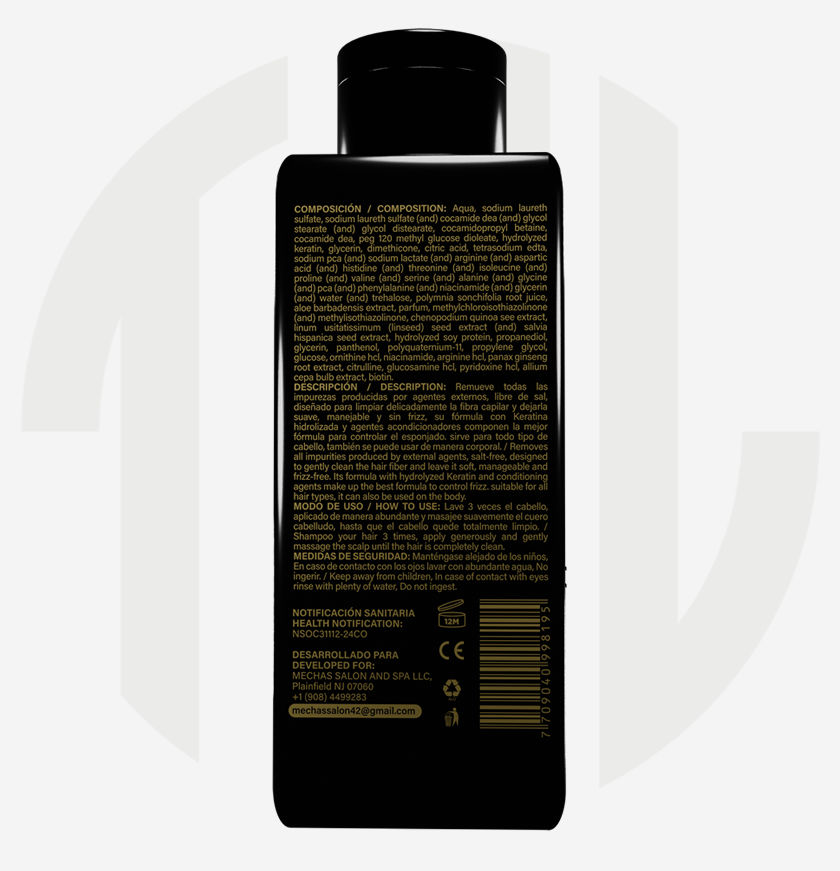 SHAMPOO BIO 1 GOLD 500 BACK
